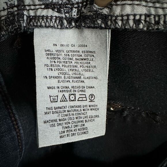 Pilcro Anthropologie Lace Up Dark Wash Jeans size 32 - Picture 5 of 7